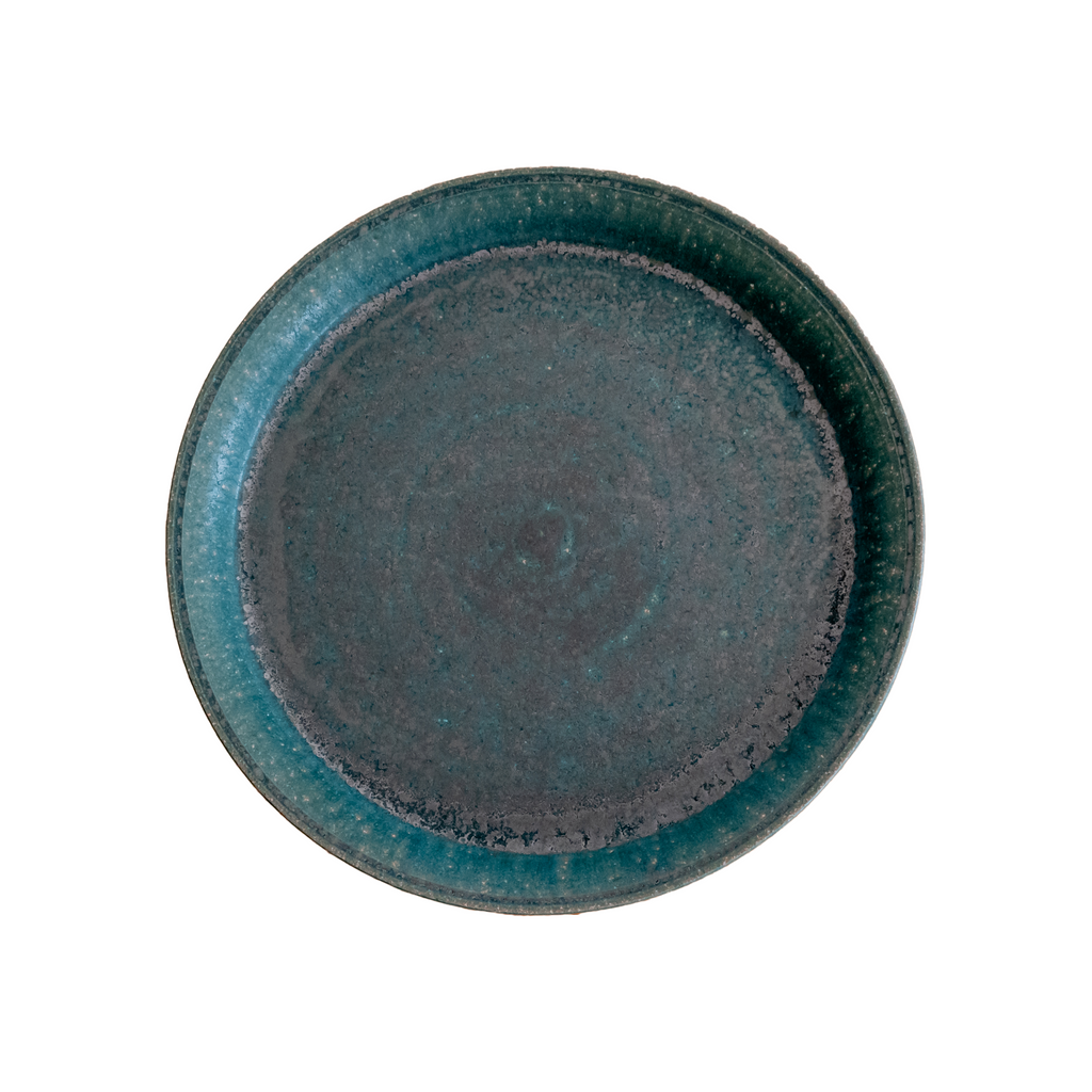 Kanae Fumiyama 24.8 cm — Rusted Green Plate
