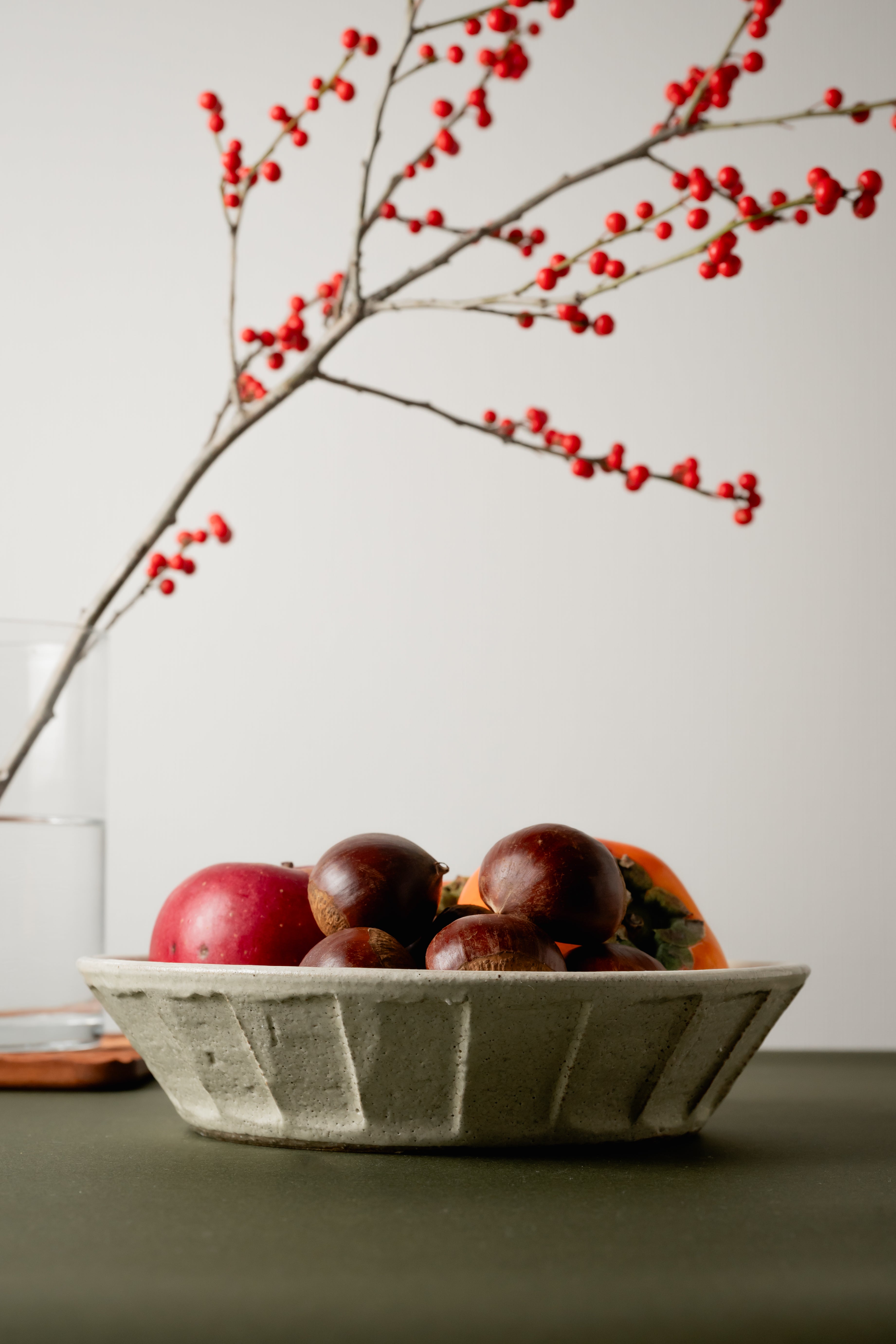 Shinji Akane 21 cm — Kohiki Sogi Shallow Bowl