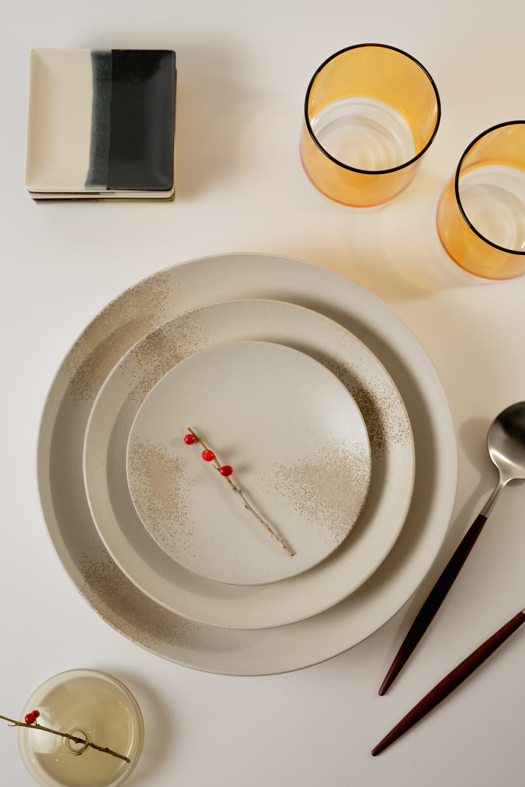 Takahisa Hisada: 3-Piece Dinnerware set