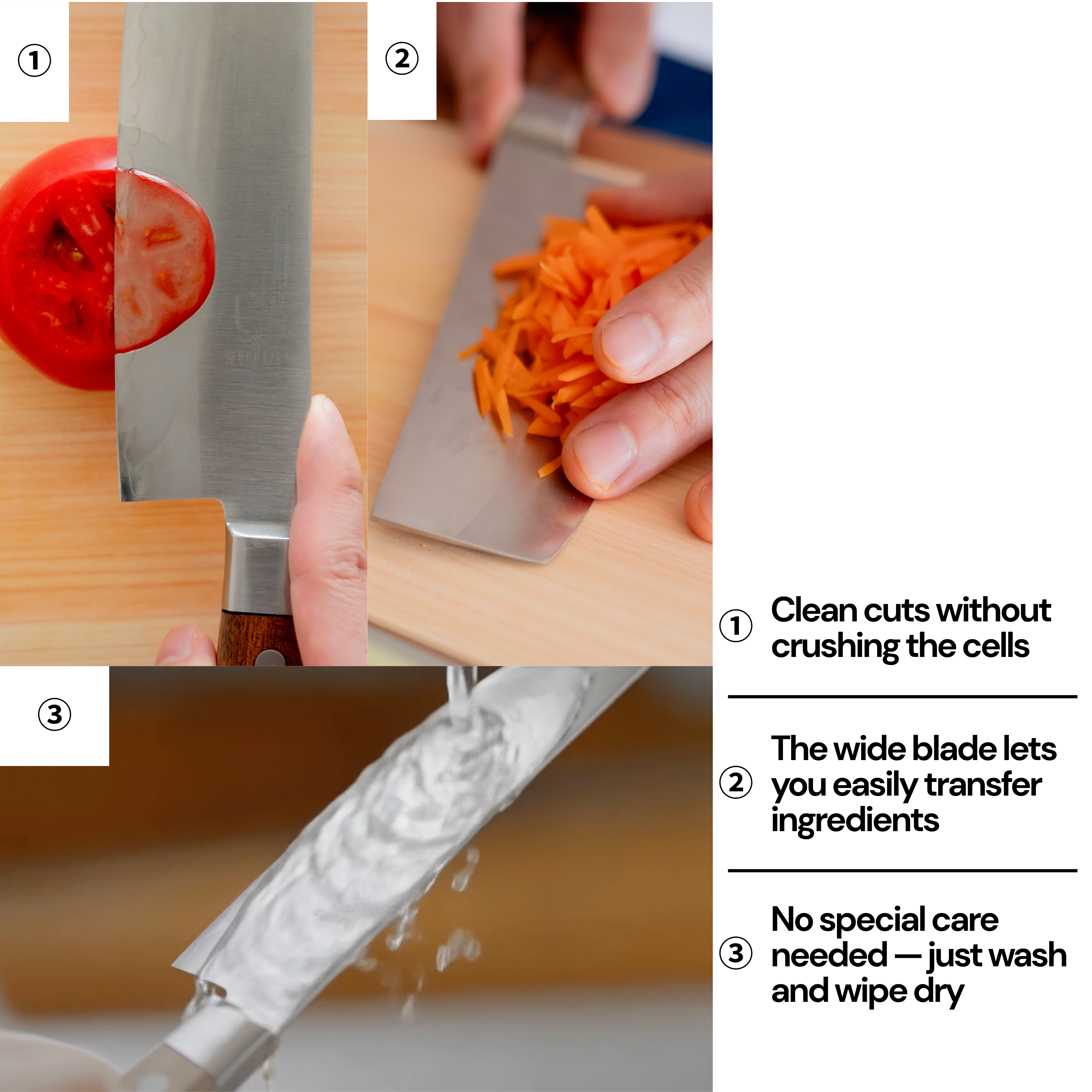 【Vorbestellung 4 Monate】SUIFU Nakiri-Messer